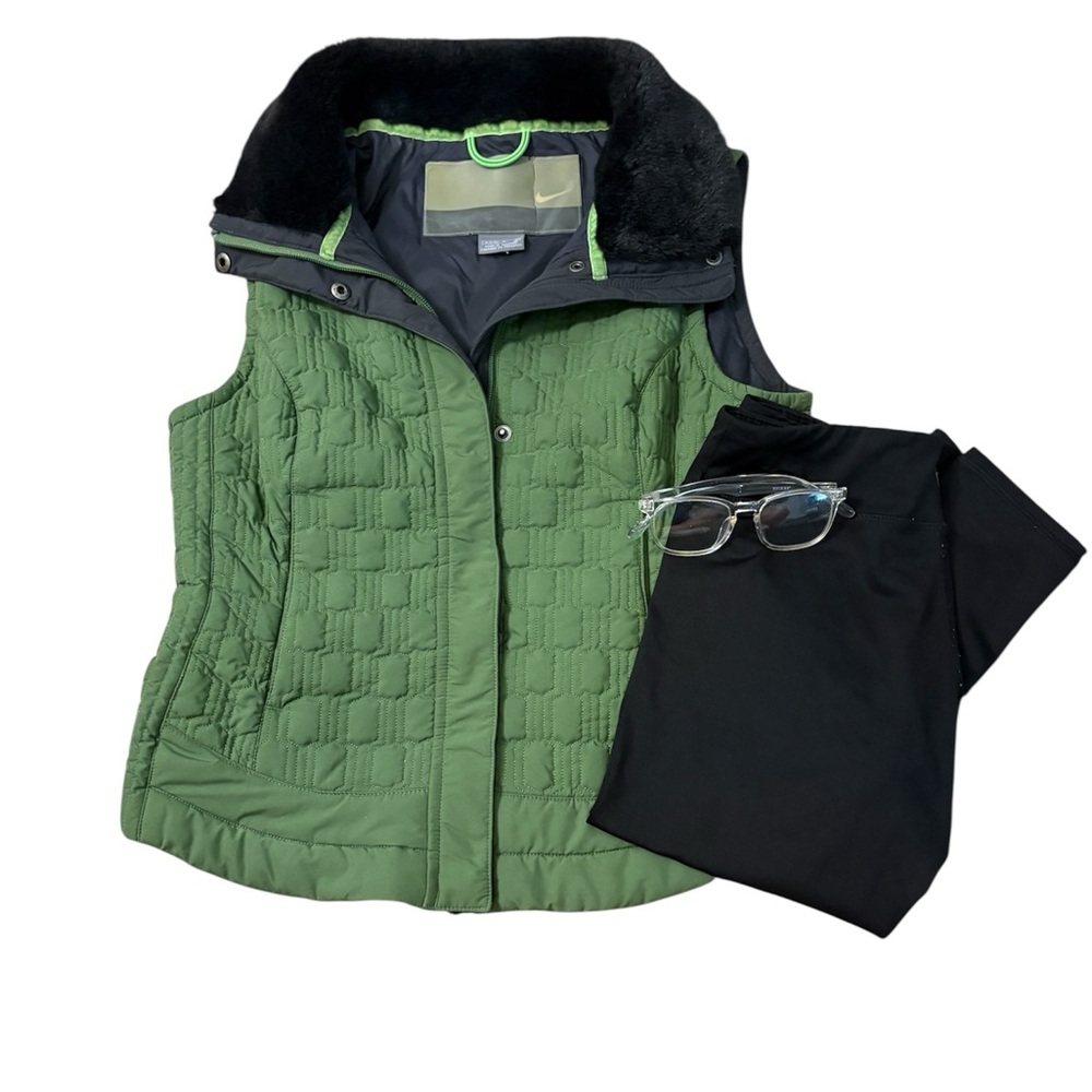 Nike Olive Quilted Vest